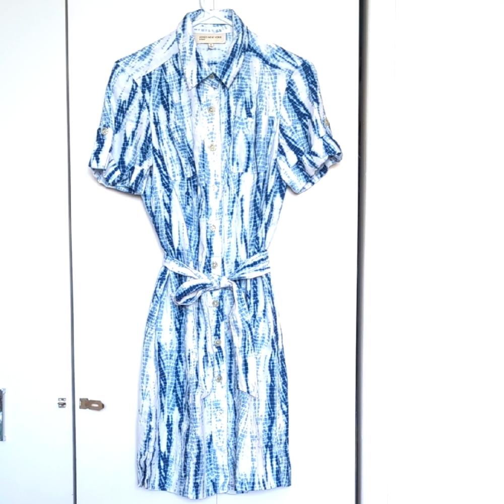 NWOT JONES NEW YORK KINEN DRESS, S